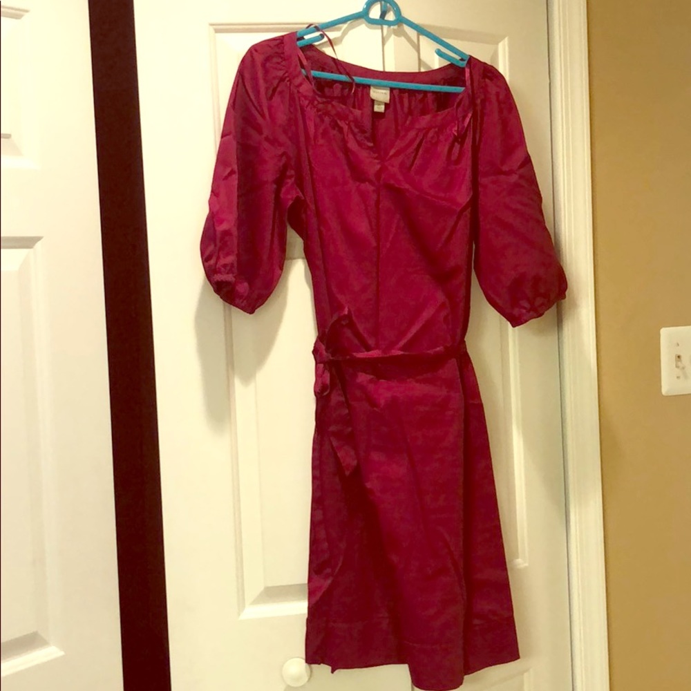 Dark disc his mid sleeve dress